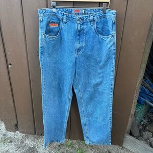 Empyre Skater Jeans Men's 36x31 Light Denim Baggy Leg Denim Pants Y2K Grunge